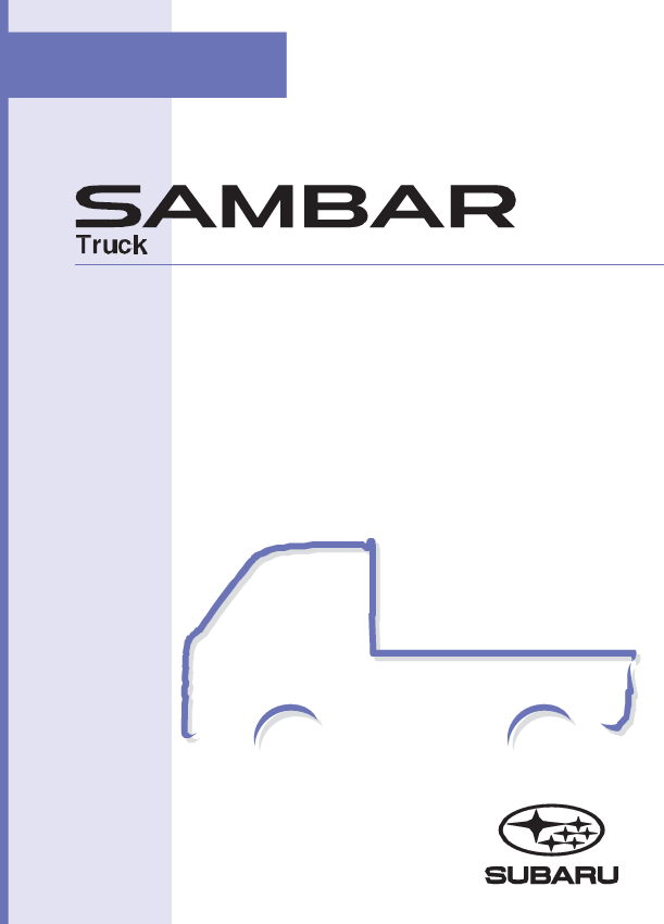 SUBARU SAMBAR TRUCK 2020-2021 OWNERS MANUAL IN ENGLISH