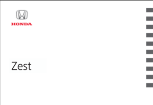 Honda Zest 2010 Owner’s Manual in English