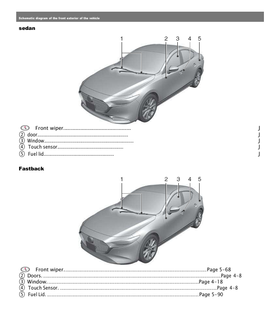 Mazda3 Fastback 2023 Owner’s Manual