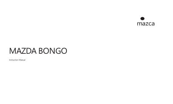 Mazda Bongo-Van 2020-2025 Owner’s Manual
