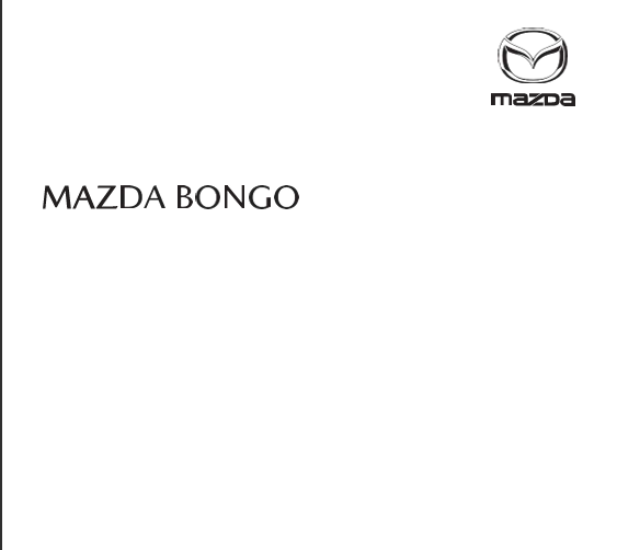 Mazda Bongo-Van 2025-Present Owner’s Manual