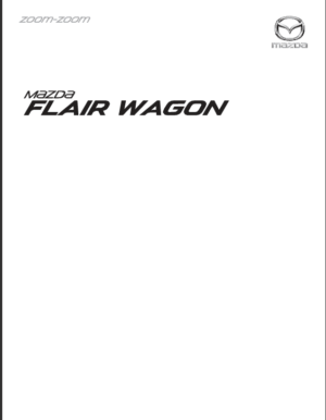 Mazda Flairwagon 2018-2018 Owner’s Manual