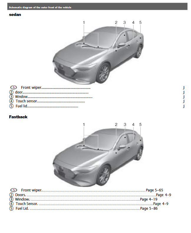 Mazda3 Fastback Owner’s Manual 2023-2024.