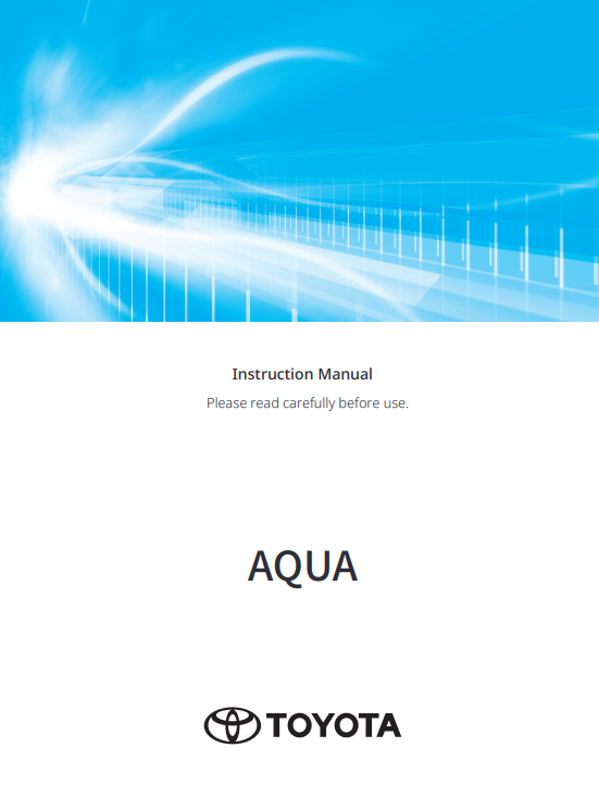 Toyota Aqua 2026-2027 Owner’s Manual in English