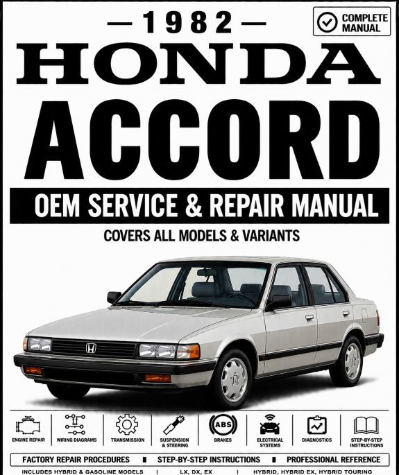 1982 Honda Accord Service and Repair Manual