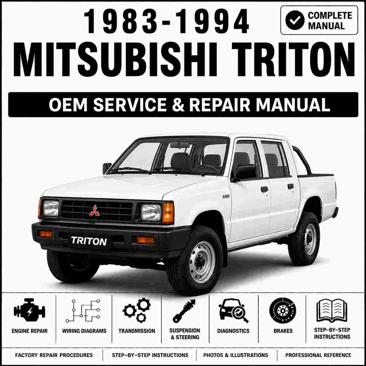 1983-1994 Mitsubishi Triton Service and Repair Manual