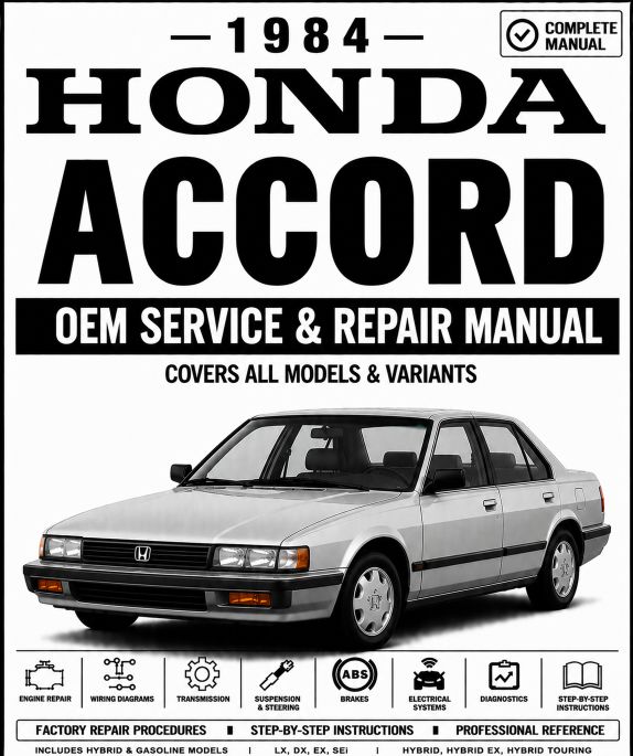 1984 Honda Accord Service and Repair Manual