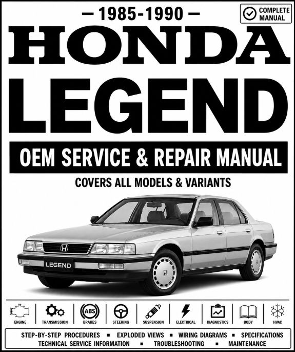 1985-1990 Honda Legend Service and Repair Manual