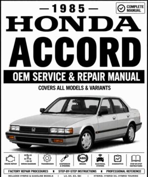 1985 Honda Accord Service and Repair Manual