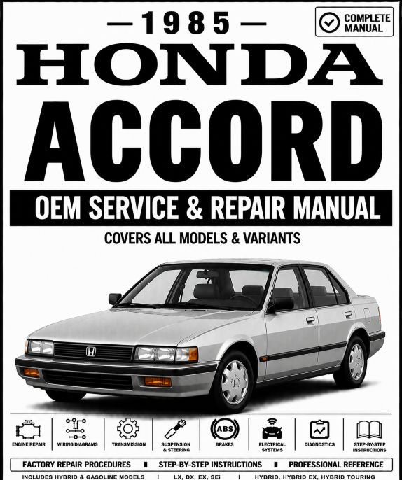 1985 Honda Accord Service and Repair Manual