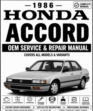 1986 Honda Accord Service and Repair Manual