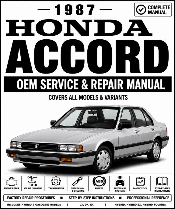 1987 Honda Accord Service and Repair Manual