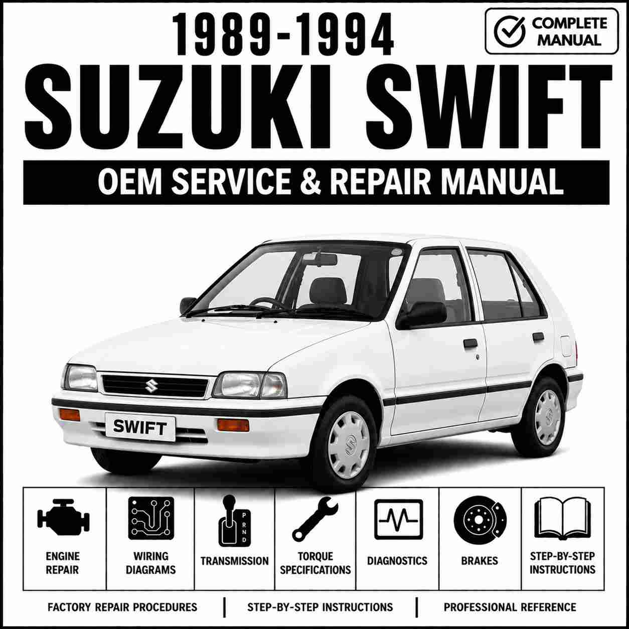 1989-1994 Suzuki Swift Service and Repair Manual