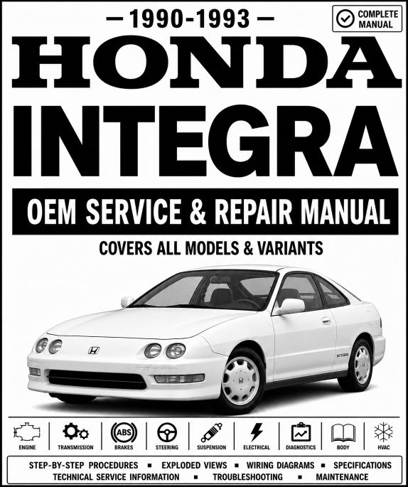 1990-1993 Honda Integra Service and Repair Manual