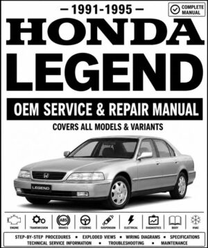 1991-1995 Honda Legend Service and Repair Manual