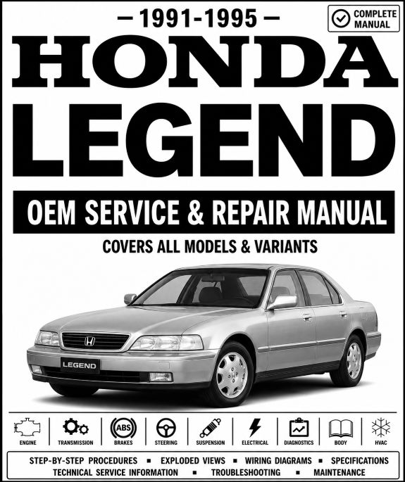 1991-1995 Honda Legend Service and Repair Manual