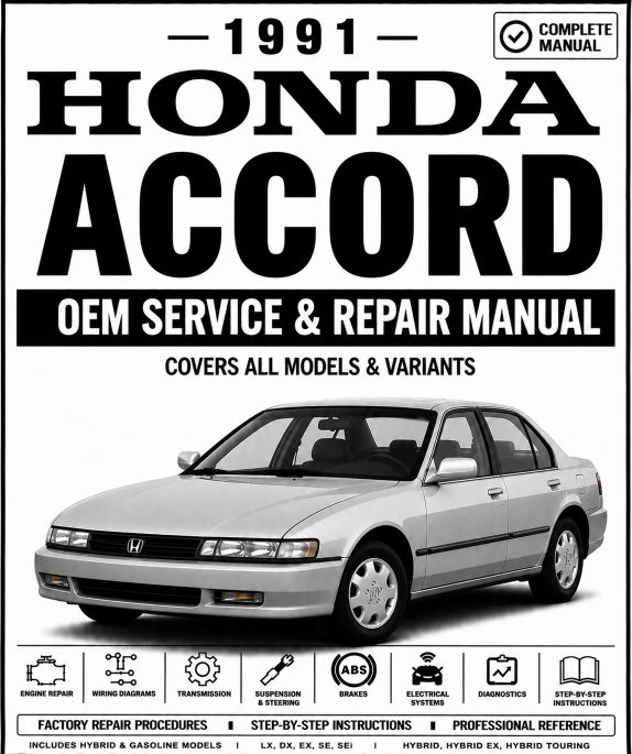 1991 Honda Accord Service and Repair Manual