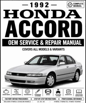 1992 Honda Accord Service and Repair Manual