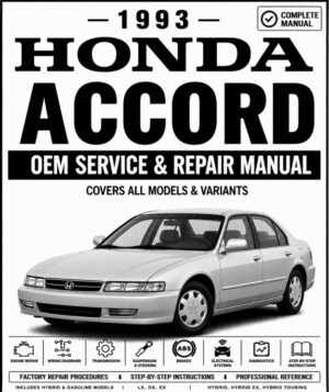 1993 Honda Accord Service and Repair Manual