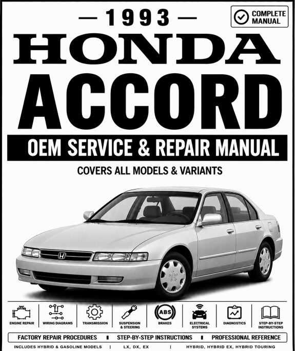 1993 Honda Accord Service and Repair Manual