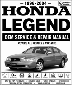 1996-2004 Honda Legend Service and Repair Manual