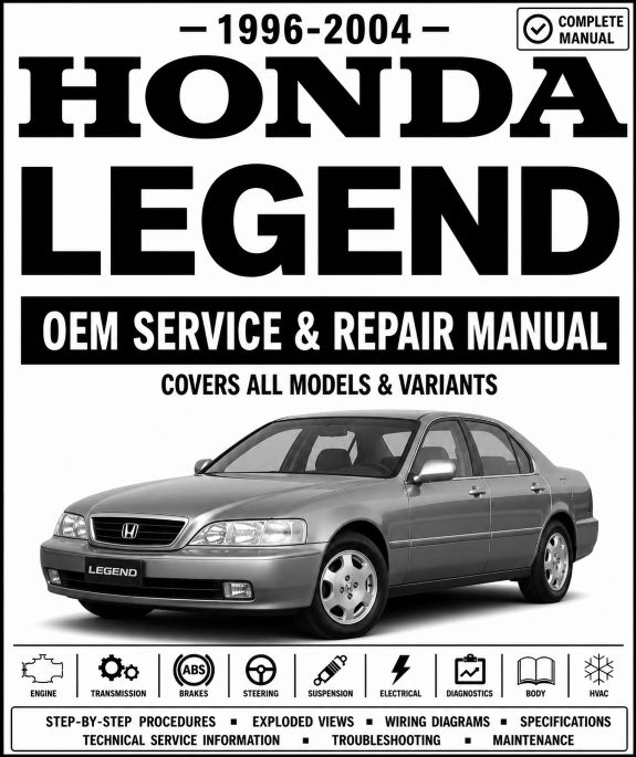 1996-2004 Honda Legend Service and Repair Manual