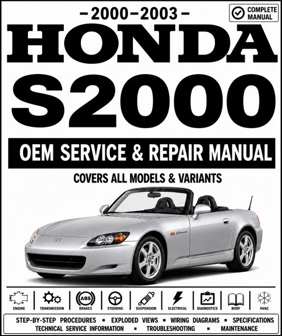 2000-2003 Honda S2000 Service and Repair Manual