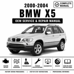 2000, 2001, 2002, 2003 & 2004 BMW X5 Service and Repair Manual