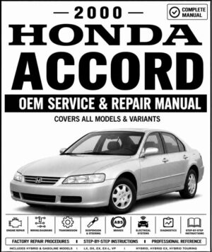 2000 Honda Accord Service and Repair Manual