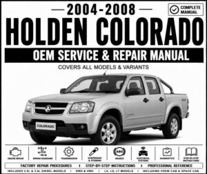 2004-2008 Holden Rodeo Service and Repair Manual