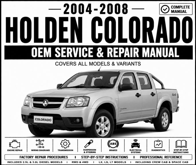 2003-2008 Holden Rodeo Service and Repair Manual