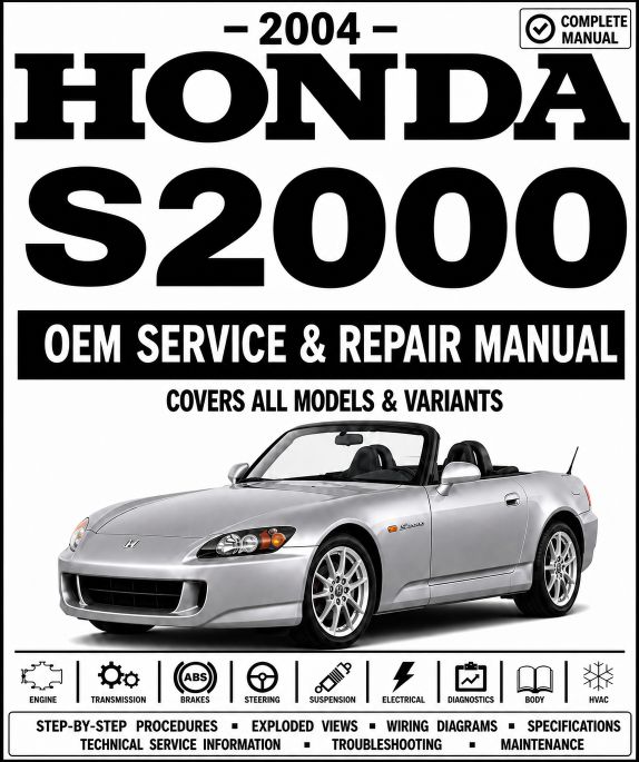 2004 Honda S2000 Service and Repair Manual
