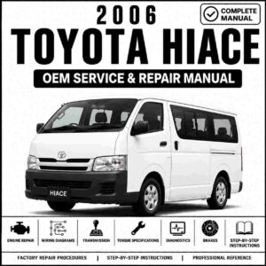 2006 Toyota Hiace Service and Repair Manual