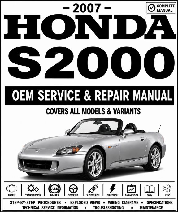 2007 Honda S2000 Service and Repair Manual