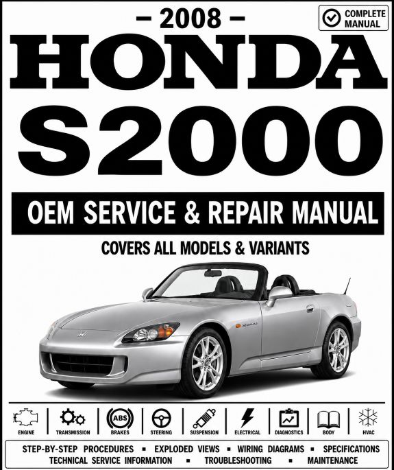 2008 Honda S2000 Service and Repair Manual