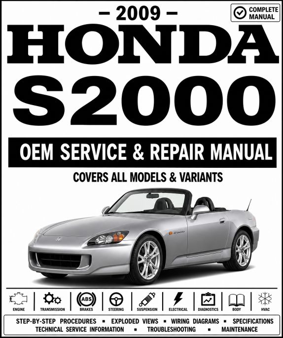 2009 Honda S2000 Service and Repair Manual