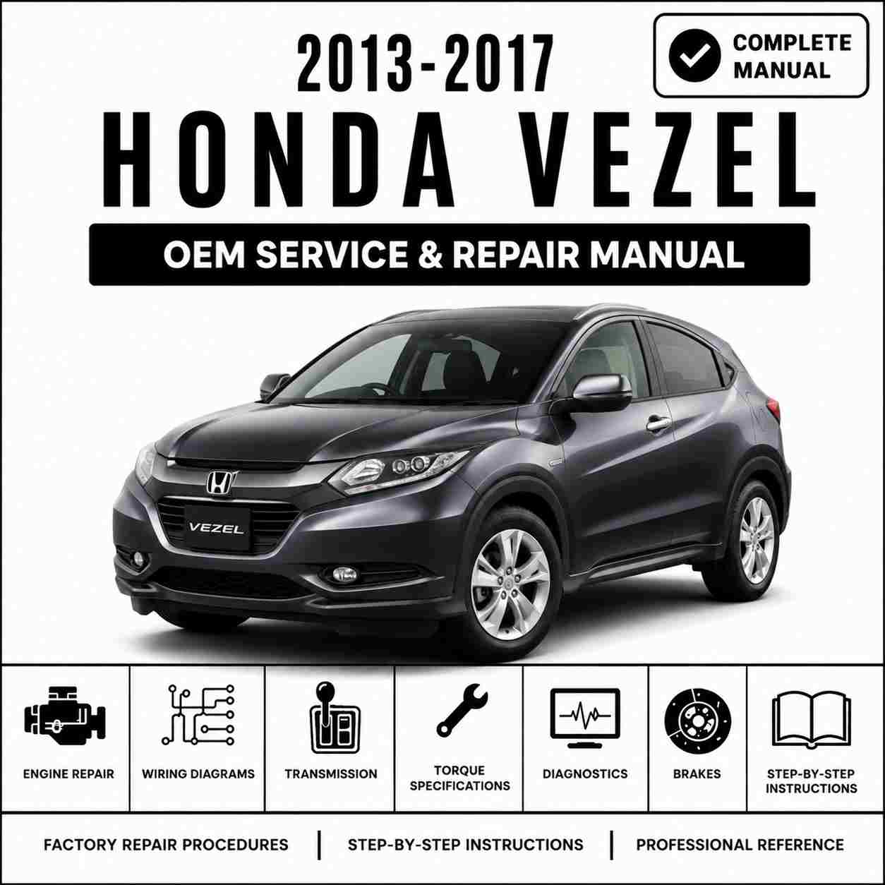2013-2017 Honda Vezel Service and Repair Manual