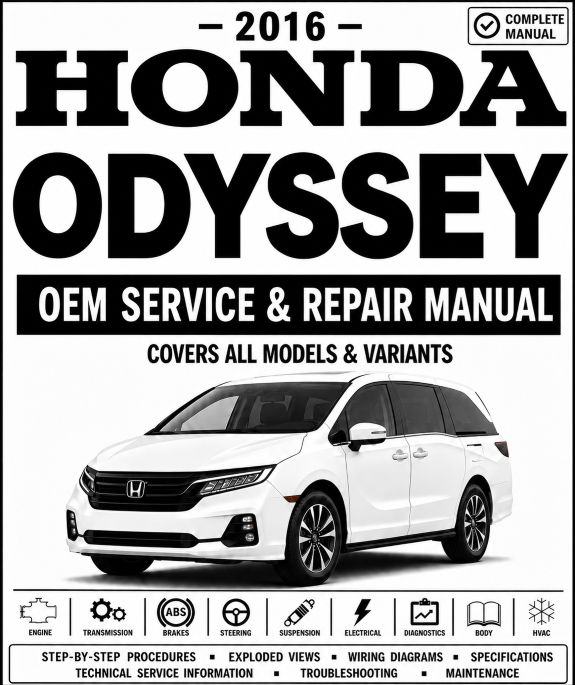 2016 Honda Odyssey Service and Repair Manual