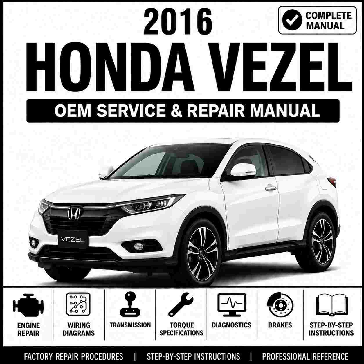 2016 Honda Vezel Service and Repair Manual