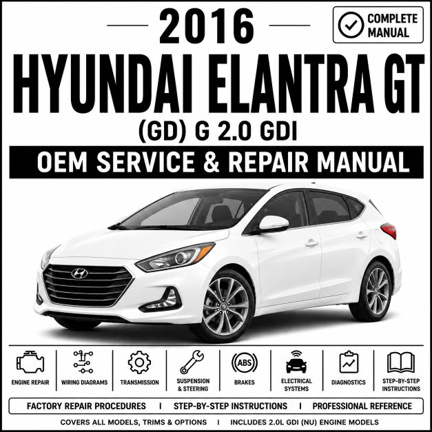 2016 Hyundai Elantra GT (2.0L GDI) Service and Repair Manual