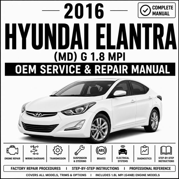 2016 Hyundai Elantra (1.8L MPI) MD Service and Repair Manual