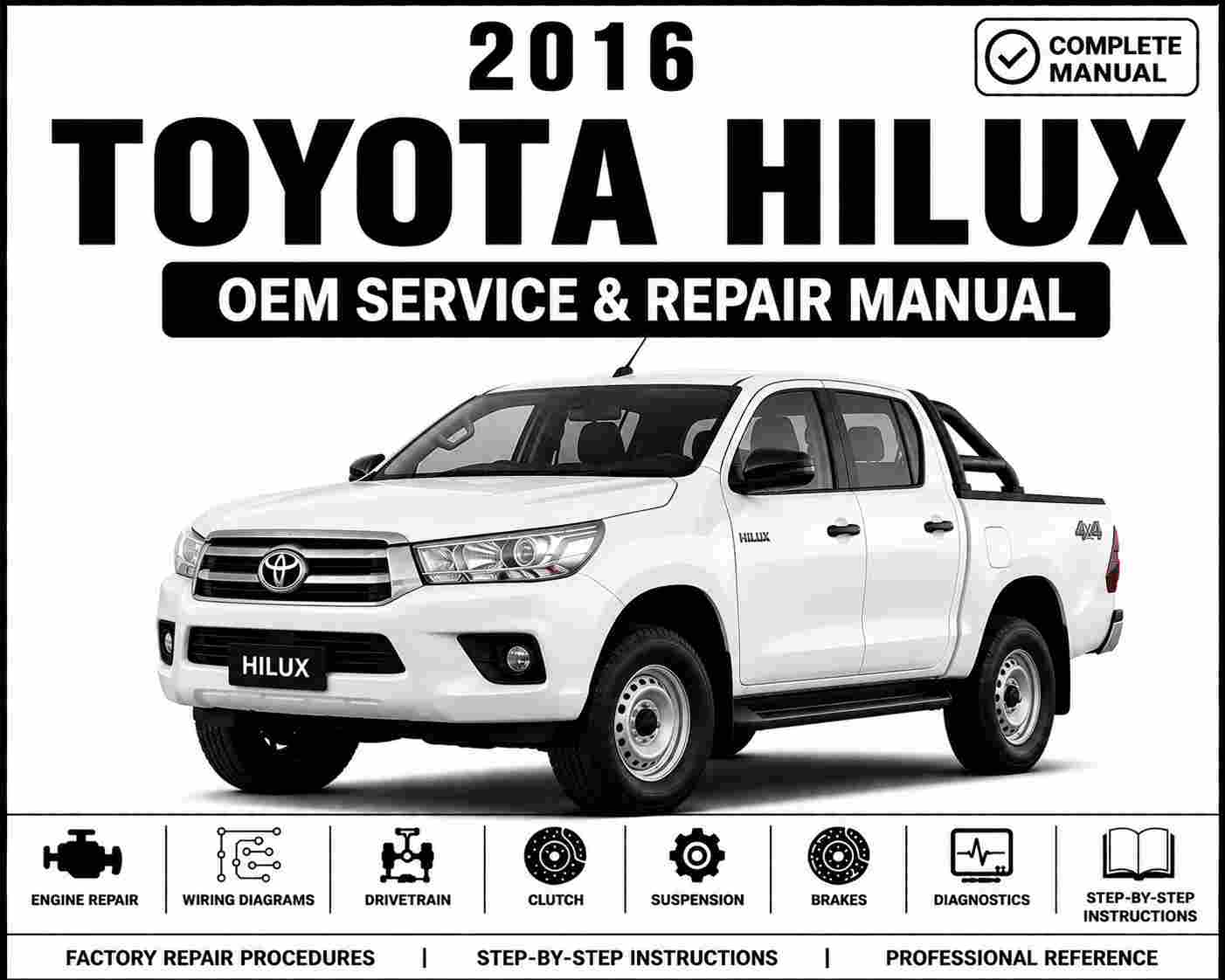 2016 Toyota Hilux Service and Repair Manual