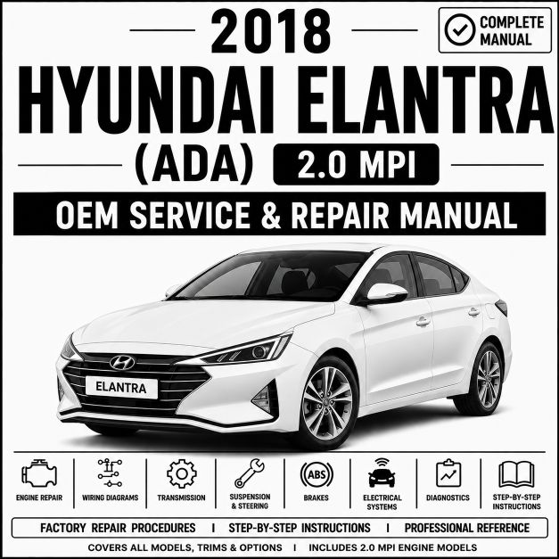 2018 Hyundai Elantra (ADA) 2.0L Service and Repair Manual