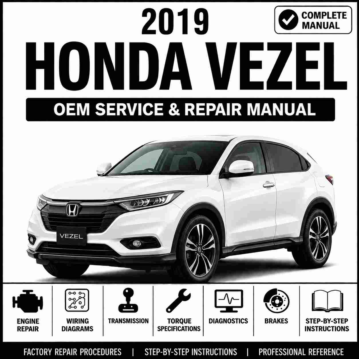 2019 Honda Vezel Service and Repair Manual