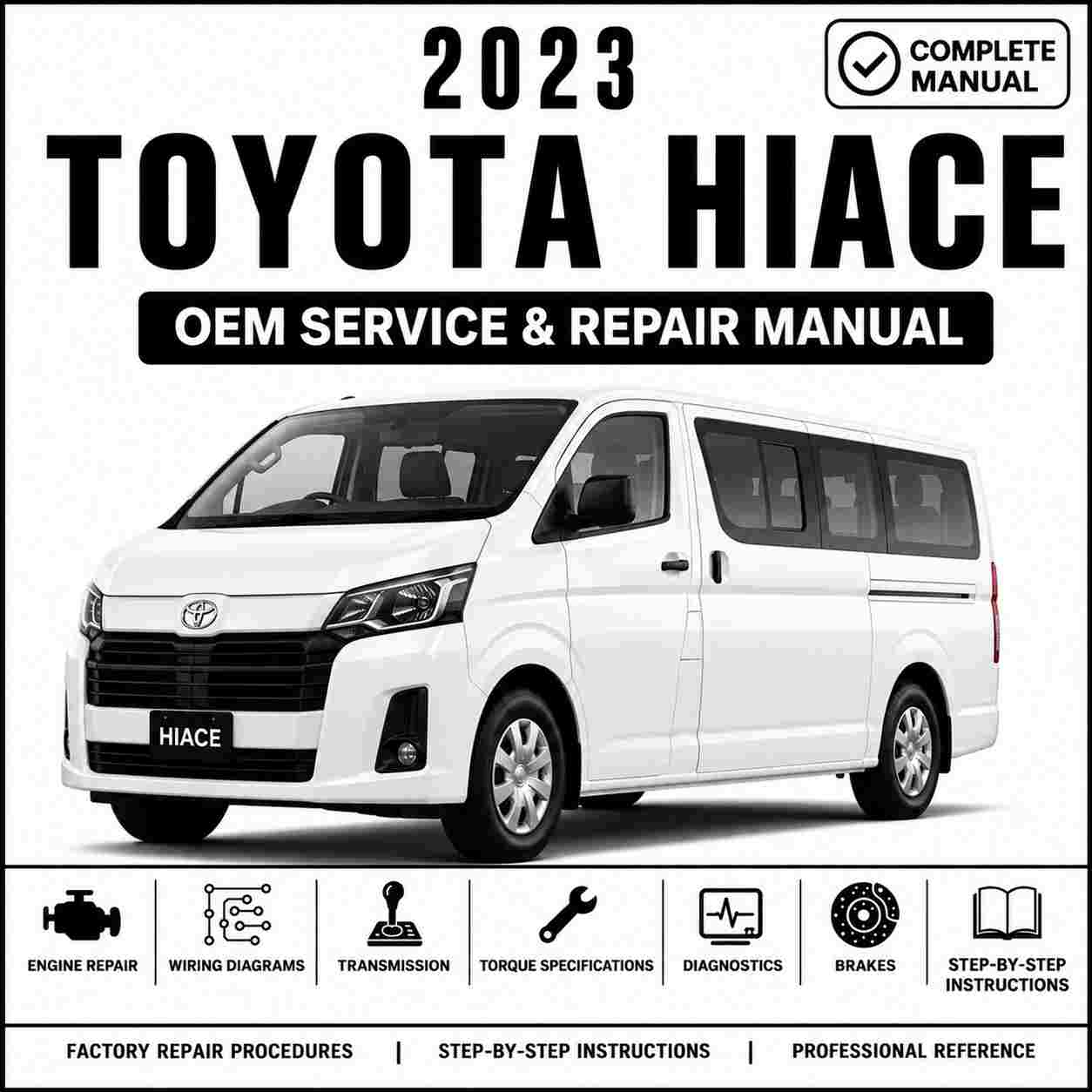 2023 Toyota Hiace Service and Repair Manual