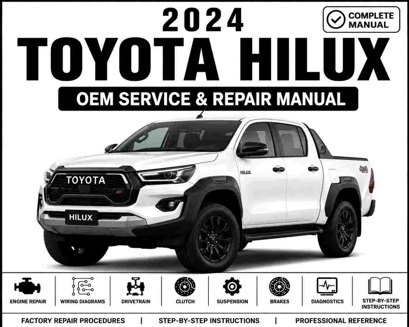 2024 Toyota Hilux Service and Repair Manual