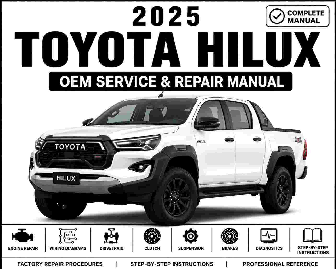 2025 Toyota Hilux Service and Repair Manual