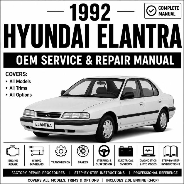 1992 Hyundai Elantra Service and Repair manual