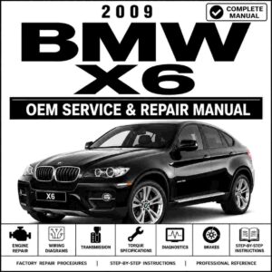2009 BMW X6 Repair and Service Manual