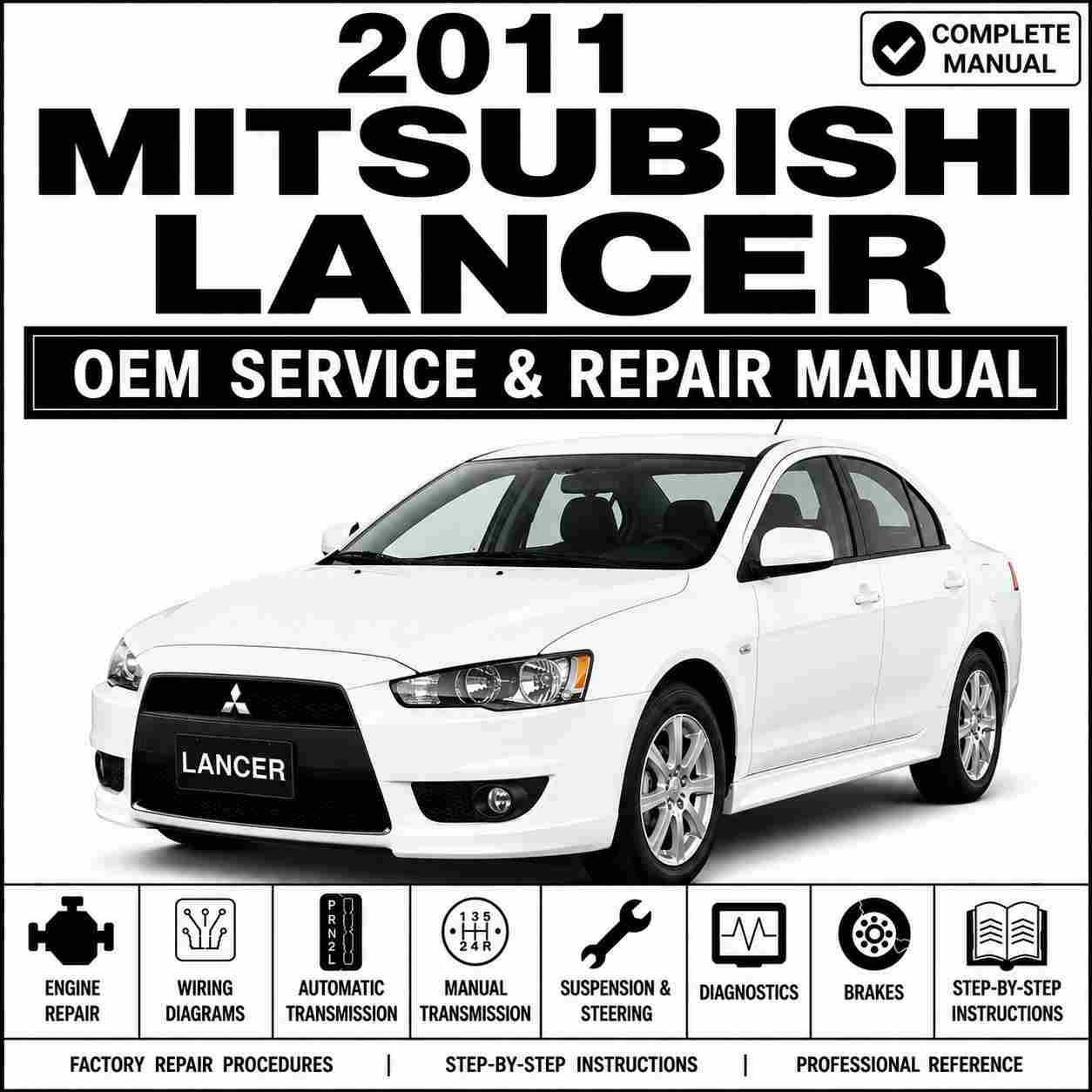 2011 Mitsubishi Lancer, Lancer Sportback Service and Repair Manual (MUT-III)